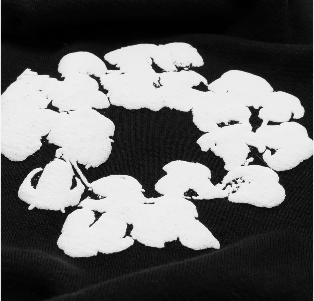 Denim Tears Cotton Wreath Sweatpants Black