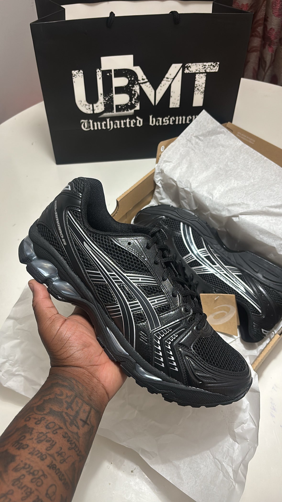 ASICS GEL-KAYANO 14 BLACK PURE SILVER