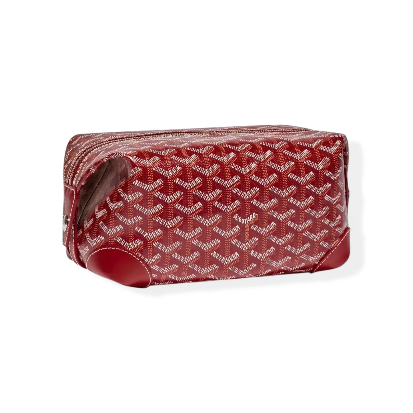 Goyard Bowling 25 Red Toiletry Bag