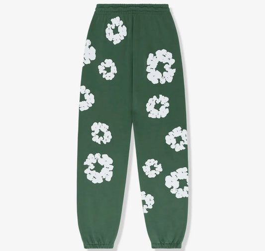 Denim Tears Cotton Wreath Sweatpants green