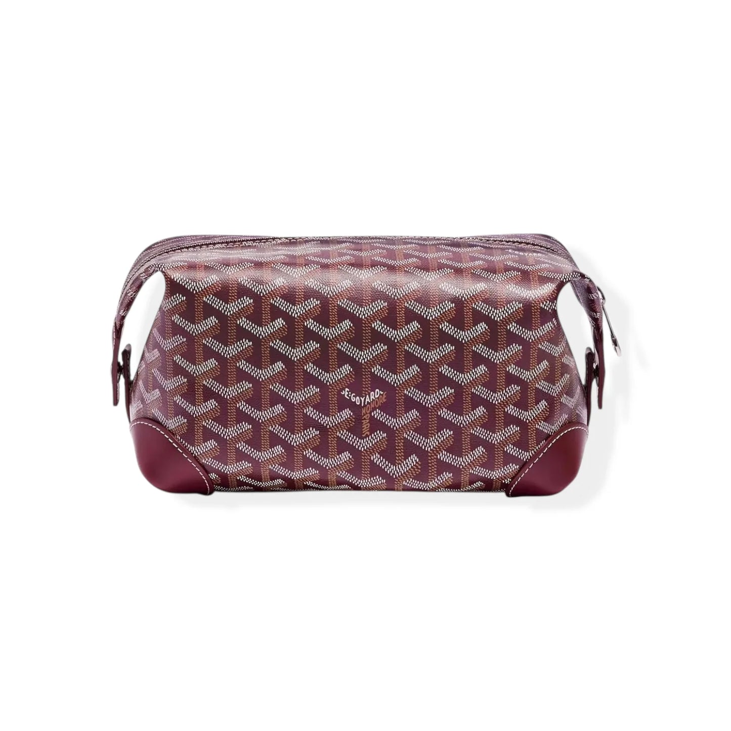 Goyard Bowling 25 Burgundy Toiletry Bag
