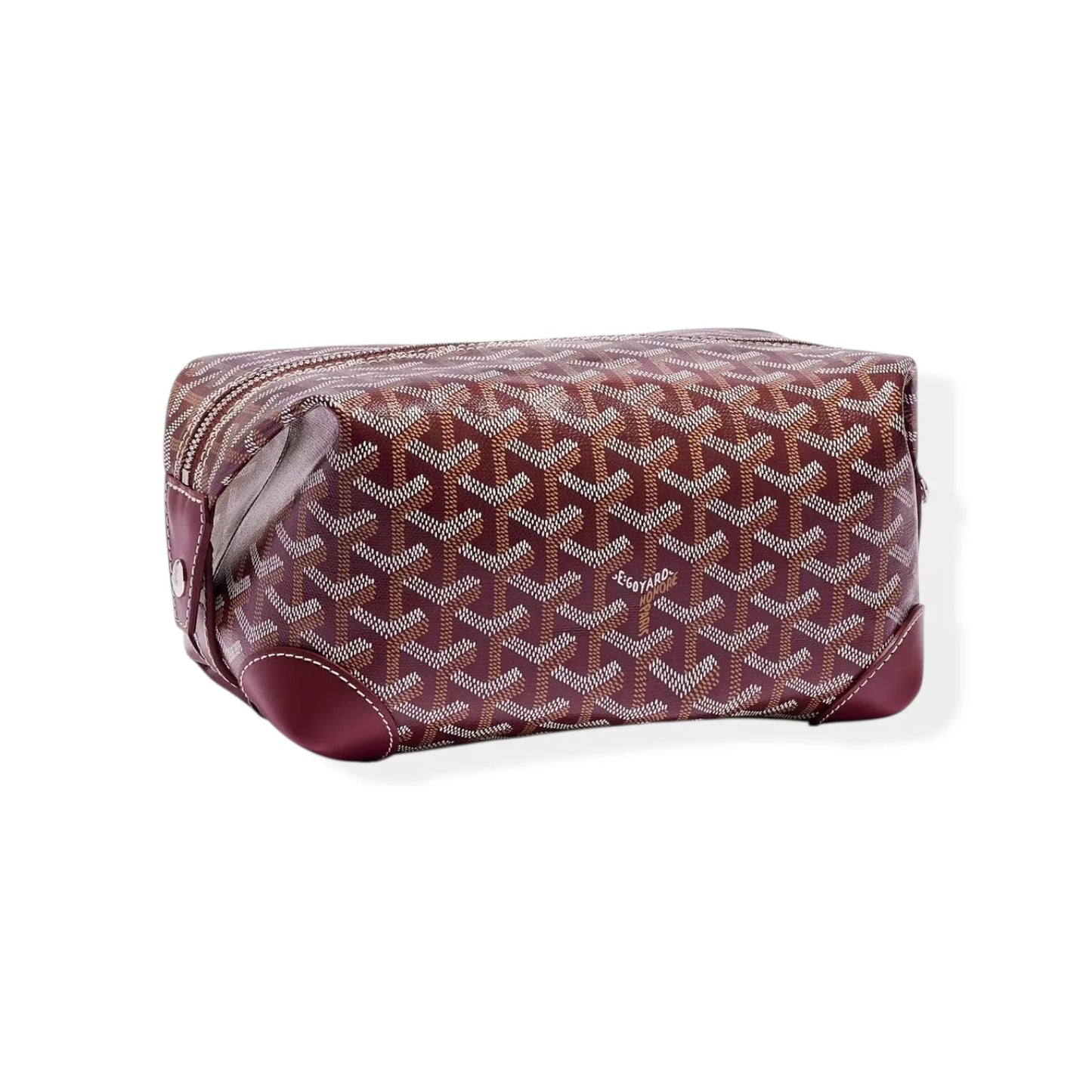 Goyard Bowling 25 Burgundy Toiletry Bag