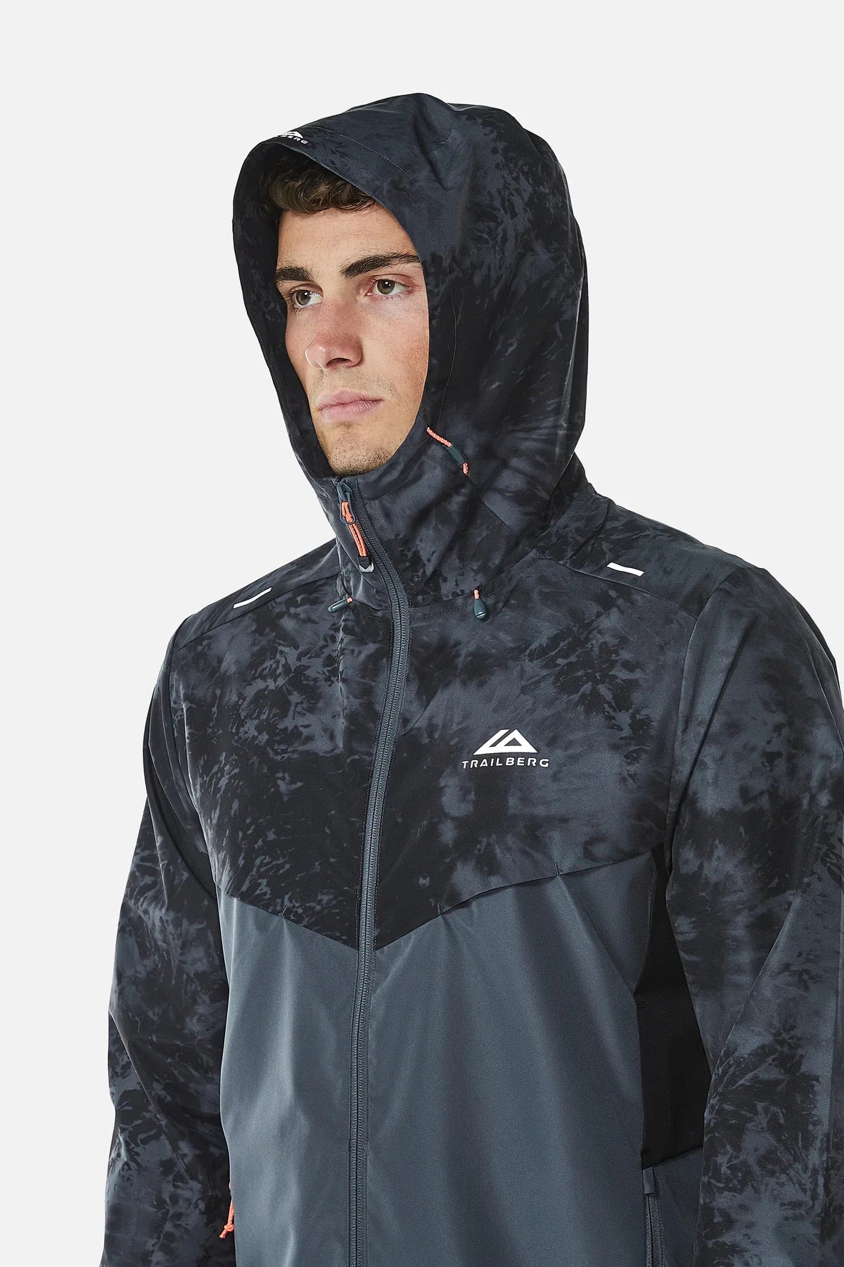 TRAILBERG TIE DYE IRON GREY SET - WINDBREAKER & SHORT