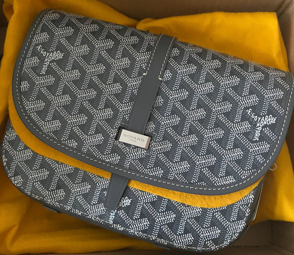 Goyard Goyardine Belvedere II Grey PM Messenger Bag