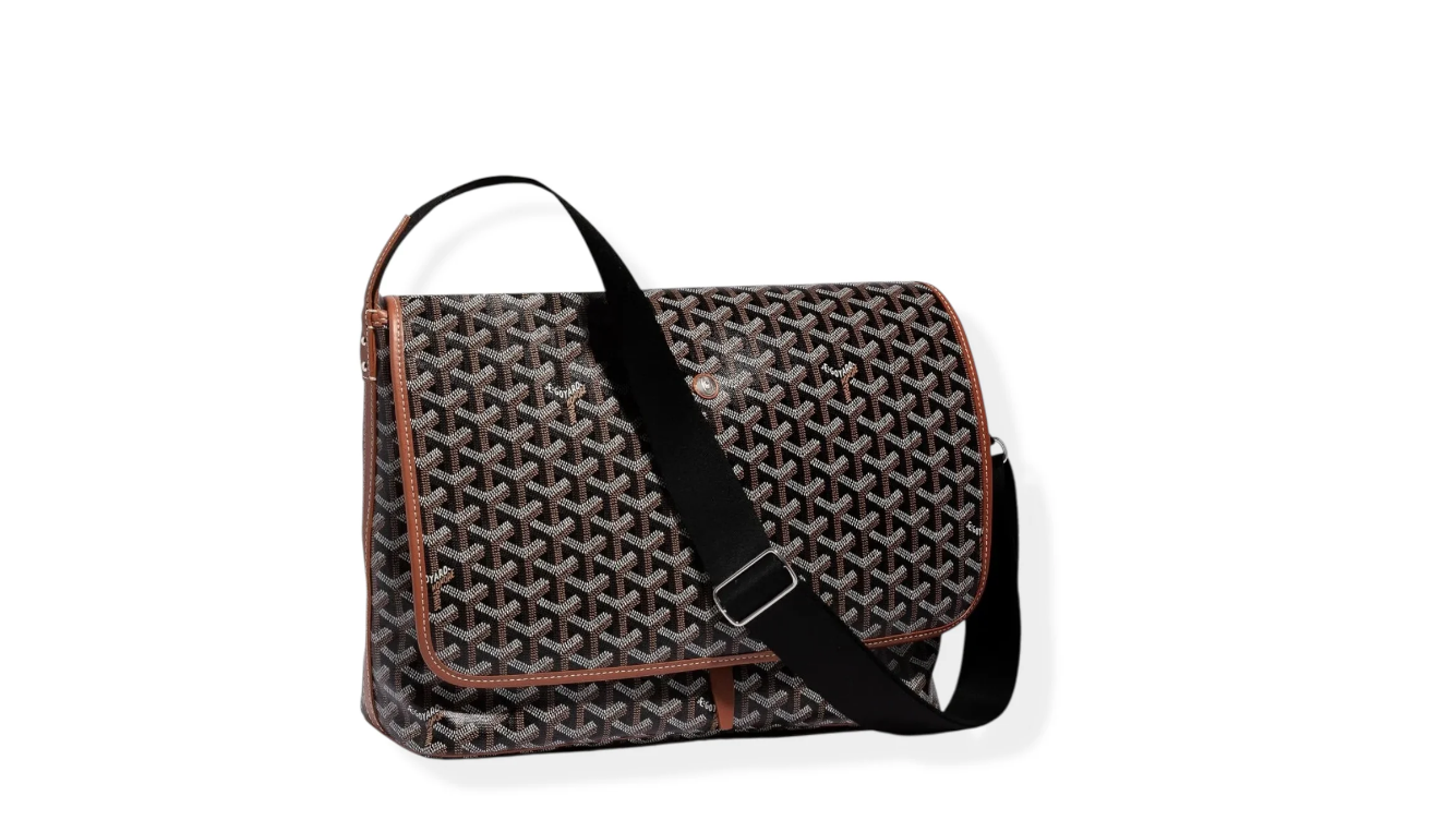 Goyard Capetien MM Messenger Bag Black Tan