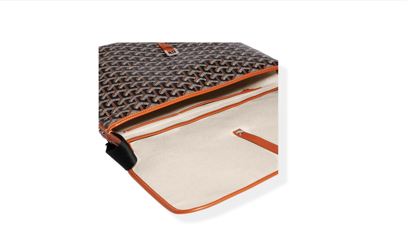 Goyard Capetien MM Messenger Bag Black Tan