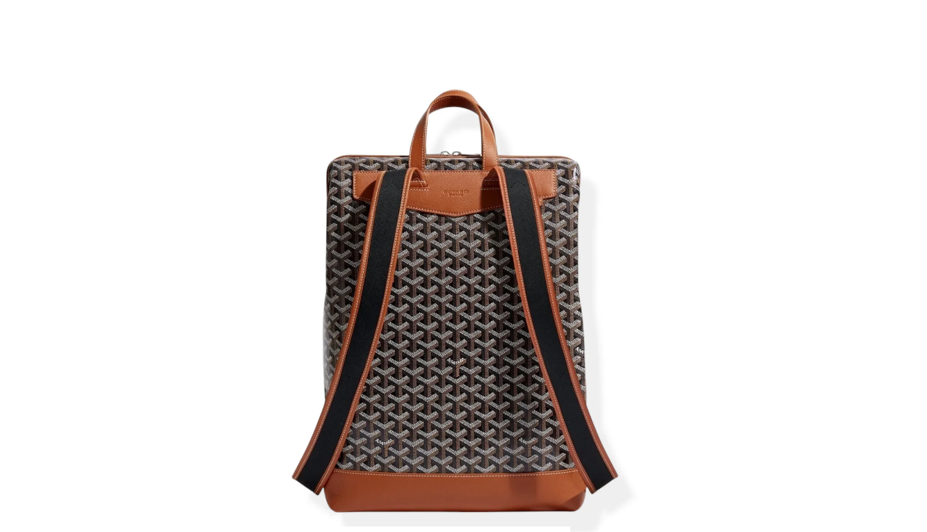 Goyard Black Tan Cisalpin Backpack