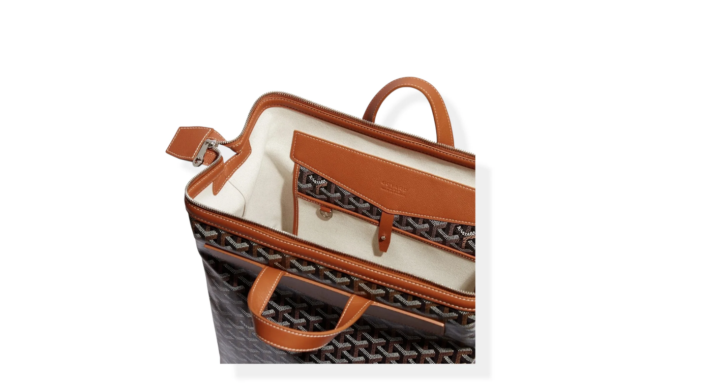 Goyard Black Tan Cisalpin Backpack