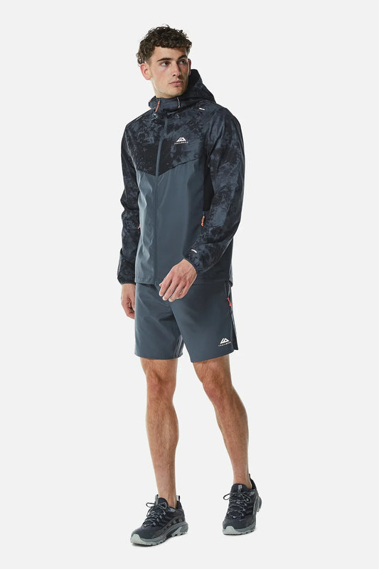 TRAILBERG TIE DYE IRON GREY SET - WINDBREAKER & SHORT