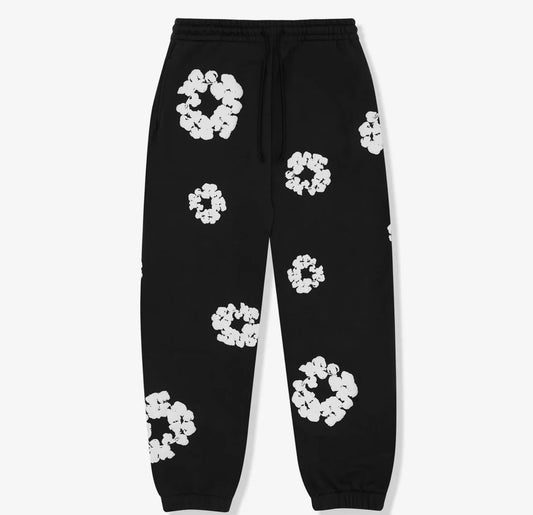 Denim Tears Cotton Wreath Sweatpants Black