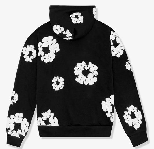 Denim Tears Cotton Wreath Hoodie Black