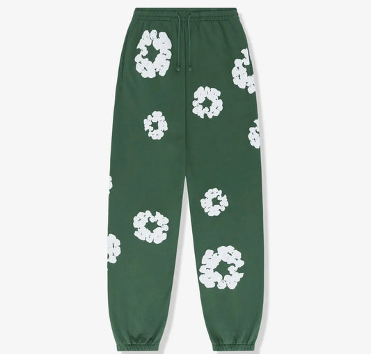 Denim Tears Cotton Wreath Sweatpants green