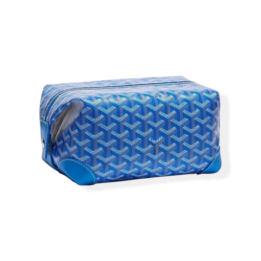 Goyard Bowling 25 Blue Toiletry Bag