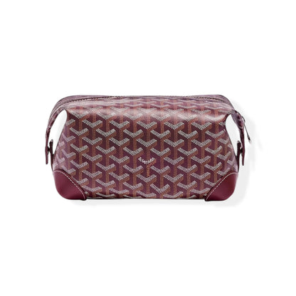 Goyard Bowling 25  Burgundy Toiletry Bag