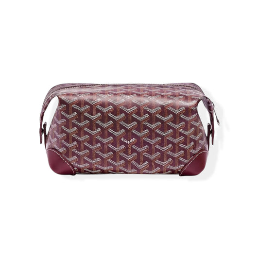 Goyard Bowling 25  Burgundy Toiletry Bag
