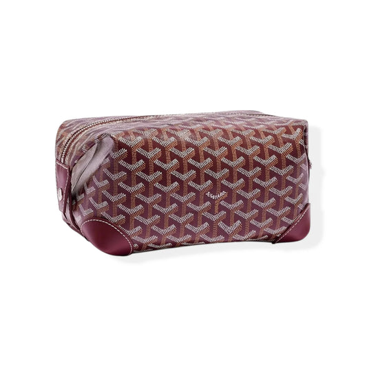 Goyard Bowling 25  Burgundy Toiletry Bag