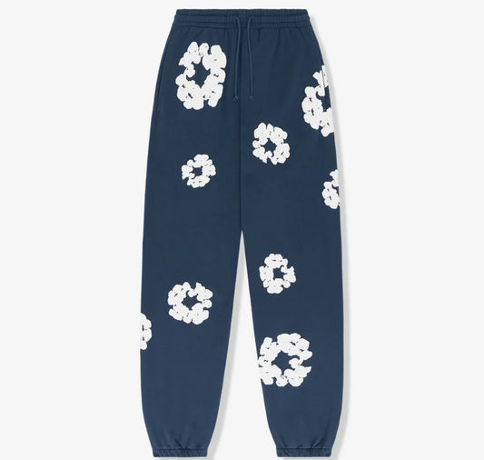 Denim Tears Cotton Wreath Sweatpants Navy