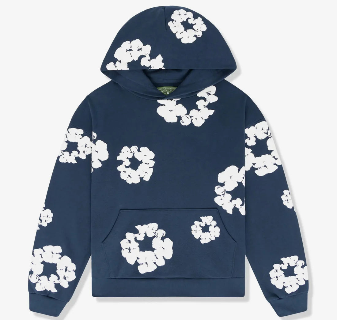 Denim Tears Cotton Wreath Sweatpants Navy