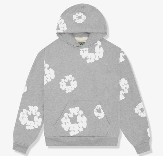 Denim Tears Cotton Wreath Hoodie Grey