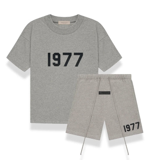 FOG Essentials 1977 Dark Oatmeal  T-shirt + Shorts Set