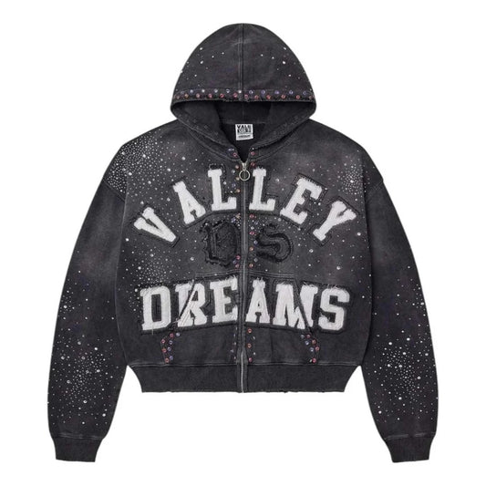 Vale Forever Classico Zip Up Hoodie Black