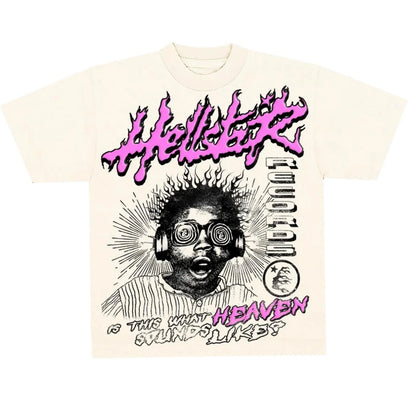 Hellstar Heaven Sounds T-Shirt Pink