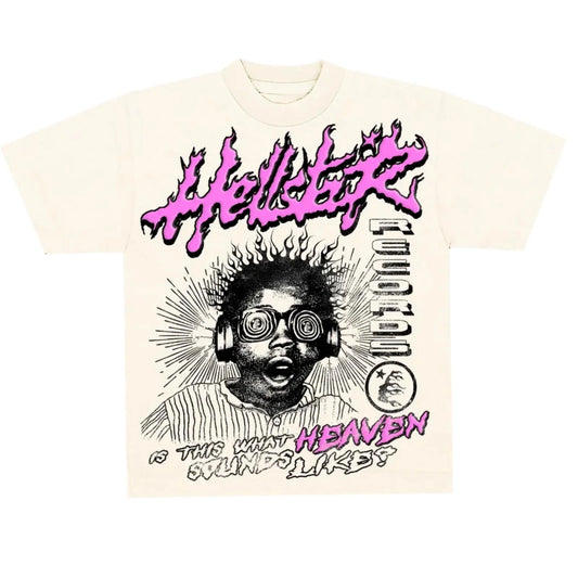 Hellstar Heaven Sounds T-Shirt Pink